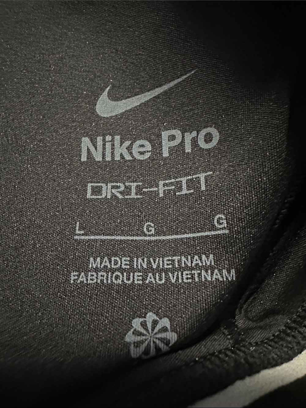 Nike Pro Dri-Fit Black Logo-Band Sports Bra - Picture 4 of 6